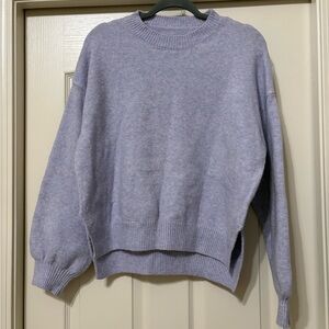 Cozy Lavender Crew Neck Sweater